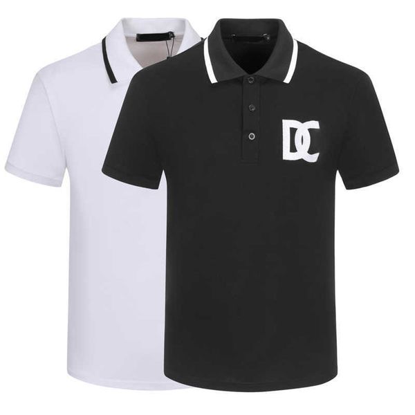 designer tshirt mens polo shirt luxury colothing short sleeve tshirts cotton dg embroidery polos business casual lapel sweatshirt fashion sl, White;black
designer tshirt mens polo shirt luxury colothing short sleeve tshirts cotton dg embroidery polos business casual lapel sweatshirt fashion sl, White;black