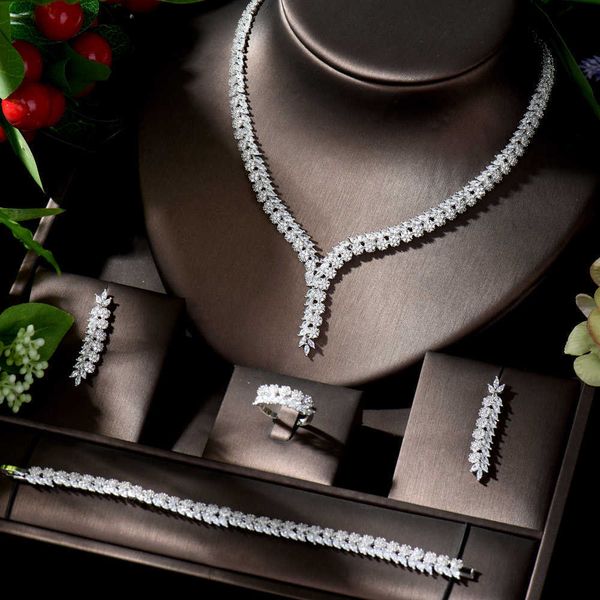 link, chain aaa cz wedding necklace and earrings luxury bridal jewelry sets for bridesmaids, Black
link, chain aaa cz wedding necklace and earrings luxury bridal jewelry sets for bridesmaids, Black