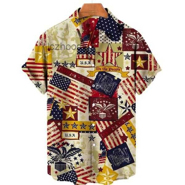 men's casual shirts mens fashion looose short sleeve 2023 summer western style 3d flag and eagle print streetwear blouses 18 7yzj, White;black
men's casual shirts mens fashion looose short sleeve 2023 summer western style 3d flag and eagle print streetwear blouses 18 7yzj, White;black