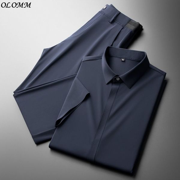 men's tracksuits light luxury business ultra thin ice silk shirt two piece set for clothes men breathable summer casual short sleeved s, Gray
men's tracksuits light luxury business ultra thin ice silk shirt two piece set for clothes men breathable summer casual short sleeved s, Gray