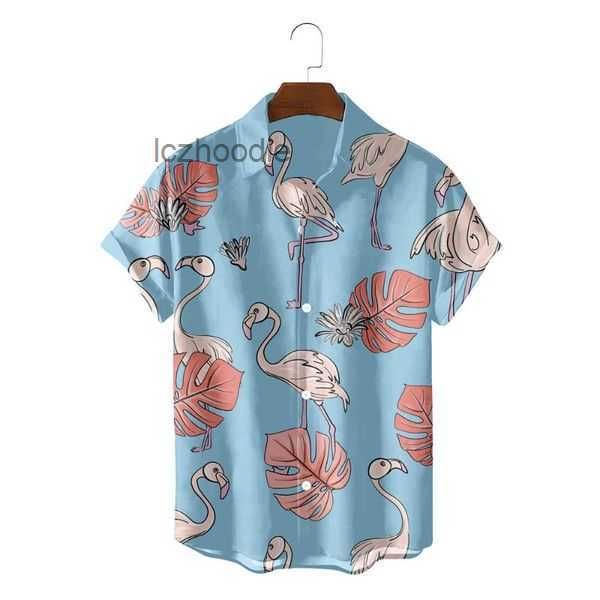 men's casual shirts summer trend loose flamingo hawaiian 2023 fashion brand streetwear versatile 3d male short sleeve blouses t 19 5bvg, White;black
men's casual shirts summer trend loose flamingo hawaiian 2023 fashion brand streetwear versatile 3d male short sleeve blouses t 19 5bvg, White;black