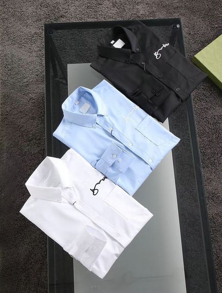 designer mens formal business shirts fashion casual shirt long-sleeved shirt - hsc, White;black
designer mens formal business shirts fashion casual shirt long-sleeved shirt - hsc, White;black