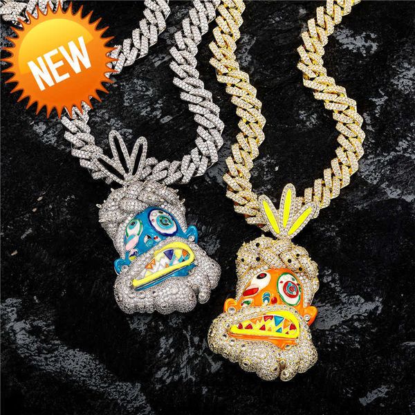 personality fashion silver yellow gold plated full bling cz gost pendant necklace with rope chain for men women hip hop jewelry
personality fashion silver yellow gold plated full bling cz gost pendant necklace with rope chain for men women hip hop jewelry