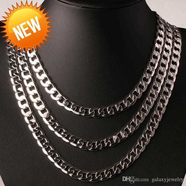 yhamni original 925 silver vintage chain necklace men jewelry 8mm fashion statement necklace full side necklace yn034
yhamni original 925 silver vintage chain necklace men jewelry 8mm fashion statement necklace full side necklace yn034