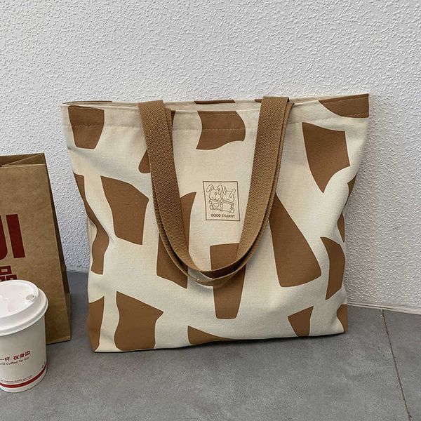 shopping bags women's fashion geometric canvas one shoulde tote bag college student load books korean style zipper literary for women 2
shopping bags women's fashion geometric canvas one shoulde tote bag college student load books korean style zipper literary for women 2