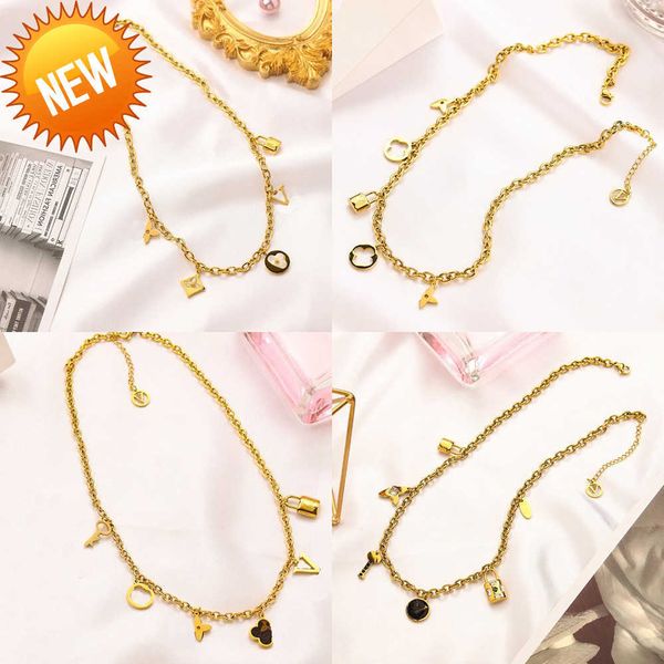 2022 fashionable 18k gold plated stainless steel necklaces choker flower letter pendant statement fashion womens necklace wedding jewelry ac, Silver
2022 fashionable 18k gold plated stainless steel necklaces choker flower letter pendant statement fashion womens necklace wedding jewelry ac, Silver