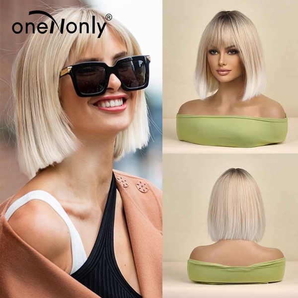 onenonly synthetic wig bob white blonde wig natural wigs for women daily party halloween hair heat resistant fiberfactory direct, Black
onenonly synthetic wig bob white blonde wig natural wigs for women daily party halloween hair heat resistant fiberfactory direct, Black