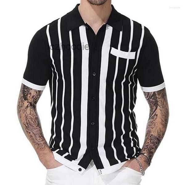 men's casual shirts summer shirt black striped sweater short sleeve slim business polo trend t for men 1 9k5p, White;black
men's casual shirts summer shirt black striped sweater short sleeve slim business polo trend t for men 1 9k5p, White;black
