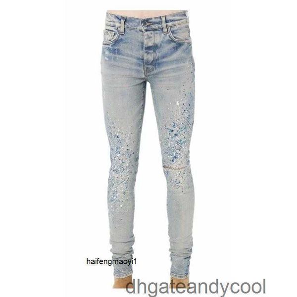 feet amirs slim denim jeans jeans designer street pants men's man splash-ink high multicolored diamond fashion brand wash pants elastic, Blue
feet amirs slim denim jeans jeans designer street pants men's man splash-ink high multicolored diamond fashion brand wash pants elastic, Blue