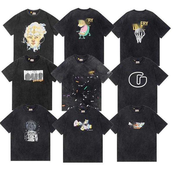 men's t-shirt summer models designer high-quality washed old portrait ink splash letters retro sense short-sleeved couples with models, White;black
men's t-shirt summer models designer high-quality washed old portrait ink splash letters retro sense short-sleeved couples with models, White;black