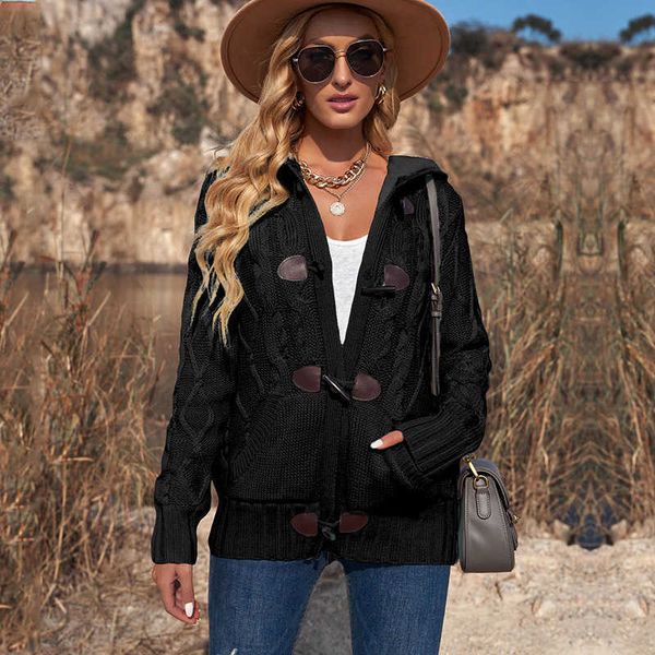 winter and autumn plush thickened cardigan sweater women's new loose long sleeve hooded trend 27967, White;black
winter and autumn plush thickened cardigan sweater women's new loose long sleeve hooded trend 27967, White;black
