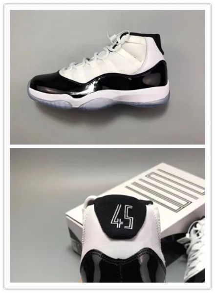 price 11 concord 45 black white xi male men basketball shoes high cut sneakers sports outdoor trainers fashion with box size 8-13
price 11 concord 45 black white xi male men basketball shoes high cut sneakers sports outdoor trainers fashion with box size 8-13