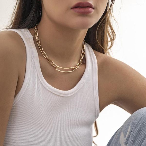 chains fashion punk gold plated u-shape buckle chain necklace women men minimalist hip hop jewelry hollowed link grunge choker, Silver
chains fashion punk gold plated u-shape buckle chain necklace women men minimalist hip hop jewelry hollowed link grunge choker, Silver