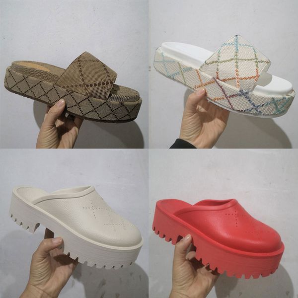 2023 luxurys designer sandals women platforms floral brocade slippers flats rubber platform red mens loafers casual slides, Black
2023 luxurys designer sandals women platforms floral brocade slippers flats rubber platform red mens loafers casual slides, Black