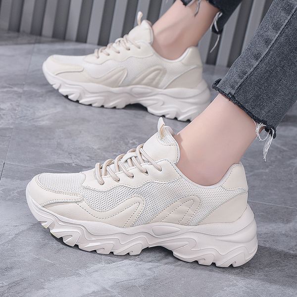 vulcanized shoes new white sneakers women thick bottom comfortable breathable summer outdoor lace up ladies sneakers, Black
vulcanized shoes new white sneakers women thick bottom comfortable breathable summer outdoor lace up ladies sneakers, Black