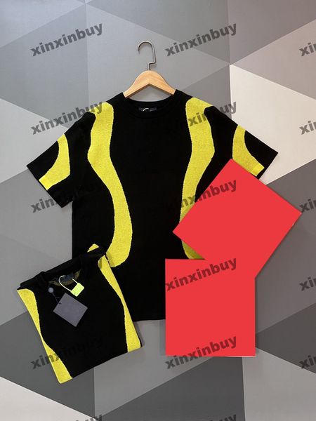 xinxinbuy men designer tee t shirt 23ss letter jacquard knitted short sleeve cotton women black white grey green s-2xl, Black;brown
xinxinbuy men designer tee t shirt 23ss letter jacquard knitted short sleeve cotton women black white grey green s-2xl, Black;brown