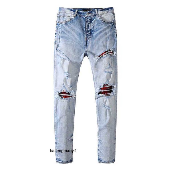 leisure amirs high men's ripped jeans slim designer fashion brand pants street cool straight stylish patch cloth hole elastic men f1ui, Blue
leisure amirs high men's ripped jeans slim designer fashion brand pants street cool straight stylish patch cloth hole elastic men f1ui, Blue