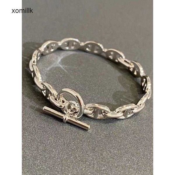 hermm gift bracelets sterling silver pig nose full diamond without plating rose gold platinum versatile fashion ot buckle bracelet for coupl, Black
hermm gift bracelets sterling silver pig nose full diamond without plating rose gold platinum versatile fashion ot buckle bracelet for coupl, Black