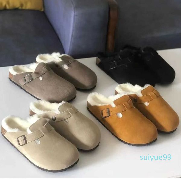 sandals boston shearling fur mule slipper designer clogs suede leathe slippers wook fur cork flat slides fashion clog men womensandal motion, Black
sandals boston shearling fur mule slipper designer clogs suede leathe slippers wook fur cork flat slides fashion clog men womensandal motion, Black