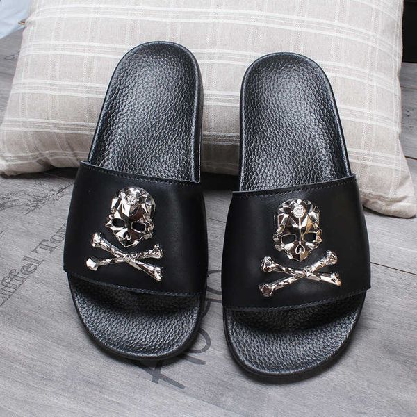slippers summer indoor soft flip flops home beach shoes couple nonslip skull tide slides casual flat sandals womenman fashion slippers j2305, Black
slippers summer indoor soft flip flops home beach shoes couple nonslip skull tide slides casual flat sandals womenman fashion slippers j2305, Black