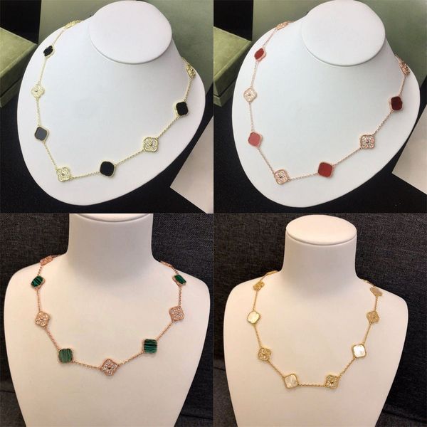 luxury designer pendant necklace 4 four leaf necklaces 10 flower classic 18k rose gold silver plate diamond tennis jewelry for womens party
luxury designer pendant necklace 4 four leaf necklaces 10 flower classic 18k rose gold silver plate diamond tennis jewelry for womens party
