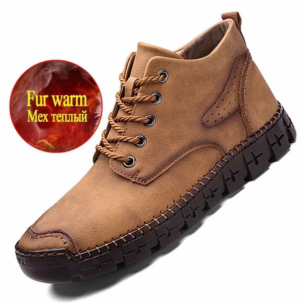 brand mens winter boots snow genuine leather mens ankle warm boots plush warm mens snow boots outdoor mens motorcycle boots, Black
brand mens winter boots snow genuine leather mens ankle warm boots plush warm mens snow boots outdoor mens motorcycle boots, Black