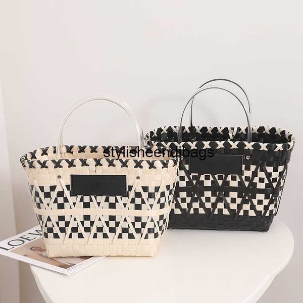 stylisheendibags evening bags black white plaid texture hand-held woven bag new panda color portable vegetable basket bag niche portable sho
stylisheendibags evening bags black white plaid texture hand-held woven bag new panda color portable vegetable basket bag niche portable sho