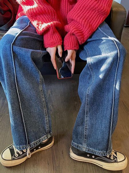 jeans women jeans baggy wide leg pant high waist straight leg denim trouser oversized casual retro harajuku summer streetwear clothes, Blue
jeans women jeans baggy wide leg pant high waist straight leg denim trouser oversized casual retro harajuku summer streetwear clothes, Blue