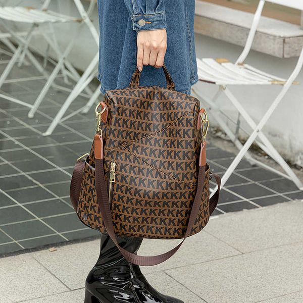 new backpack men's and women's universal soft leather printed letter large capacity women's one shoulder commuter travel back
new backpack men's and women's universal soft leather printed letter large capacity women's one shoulder commuter travel back