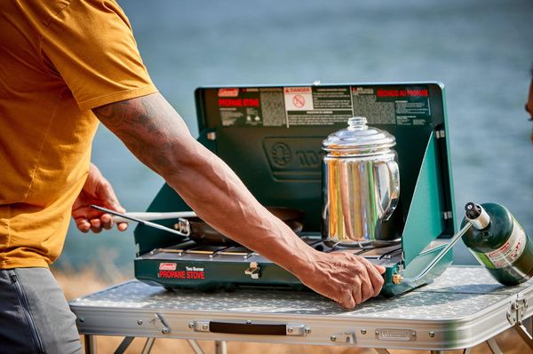 classic propane gas camping stove 2-burner 20,000 total btus of cooking power outdoor gas stove with adjustable wind-blocking panels
classic propane gas camping stove 2-burner 20,000 total btus of cooking power outdoor gas stove with adjustable wind-blocking panels