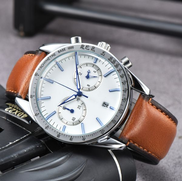 2023 watch 41mm mens watch stainless steel multi-dial waterproof luminous classic generous rubber strap adjustable watches, Slivery;brown
2023 watch 41mm mens watch stainless steel multi-dial waterproof luminous classic generous rubber strap adjustable watches, Slivery;brown