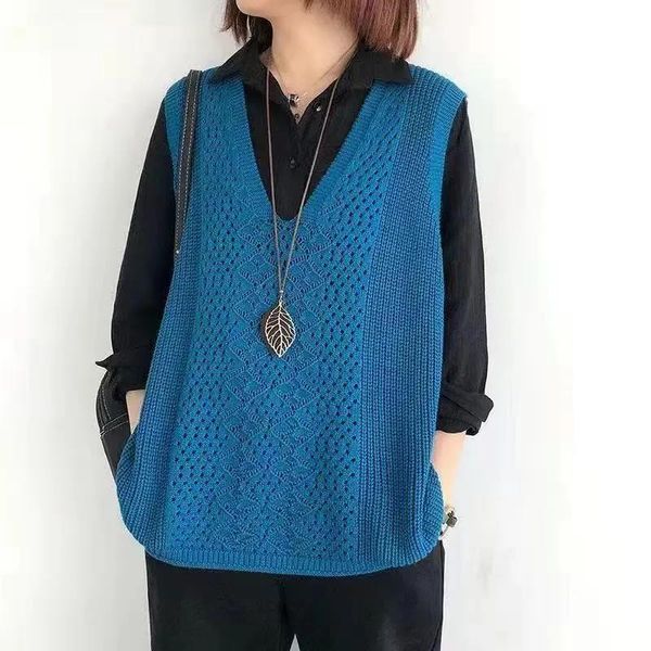 vests loose vintage woven pullover hollow vest linen women fashion sleeveless waistcoat for outerwear ladies vest spring autumn 2021, Black;white
vests loose vintage woven pullover hollow vest linen women fashion sleeveless waistcoat for outerwear ladies vest spring autumn 2021, Black;white