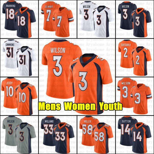 3 russell wilson peyton manning football jersey justin simmons jerry jeudy broncos john elway patrick surtain ii javonte williams courtland, Black;red
3 russell wilson peyton manning football jersey justin simmons jerry jeudy broncos john elway patrick surtain ii javonte williams courtland, Black;red
