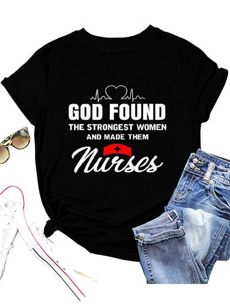 god found nurses print women t shirt short sleeve o neck loose women tshirt ladies tee shirt camisetas, White
god found nurses print women t shirt short sleeve o neck loose women tshirt ladies tee shirt camisetas, White