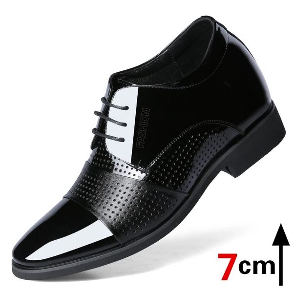 new man flat /height increase 5/7cm hollow summer /winter men dress shoes patent leather office formal shoes male derby shoes, Black
new man flat /height increase 5/7cm hollow summer /winter men dress shoes patent leather office formal shoes male derby shoes, Black