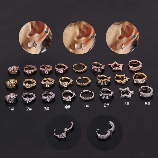 creative personality cubic zircon huggie hoop earrings pentagram star water drop ear bone ring mini round ear button female 14k gold for wom, Golden;silver
creative personality cubic zircon huggie hoop earrings pentagram star water drop ear bone ring mini round ear button female 14k gold for wom, Golden;silver