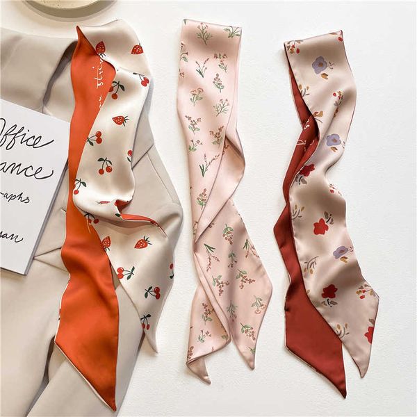 scarves luxury print silk ribbon scarf women skinny hair hand bag wrist foulard headband bandana sation scarves spring echarpe 2022 new j230, Blue;gray
scarves luxury print silk ribbon scarf women skinny hair hand bag wrist foulard headband bandana sation scarves spring echarpe 2022 new j230, Blue;gray