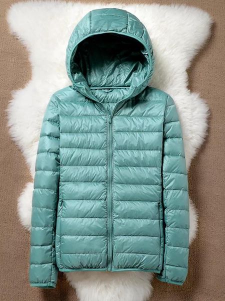 fur winter ultra light thin down jacket women hooded duck down jacket casual warm internet down jacket solid slim coat with zipper, Black
fur winter ultra light thin down jacket women hooded duck down jacket casual warm internet down jacket solid slim coat with zipper, Black