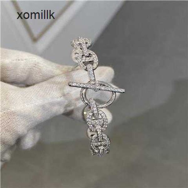 hermm gift bracelets pig nose full diamond bracelet with light luxury temperament goddess 925 sterling silver precision edition circle horiz, Black
hermm gift bracelets pig nose full diamond bracelet with light luxury temperament goddess 925 sterling silver precision edition circle horiz, Black