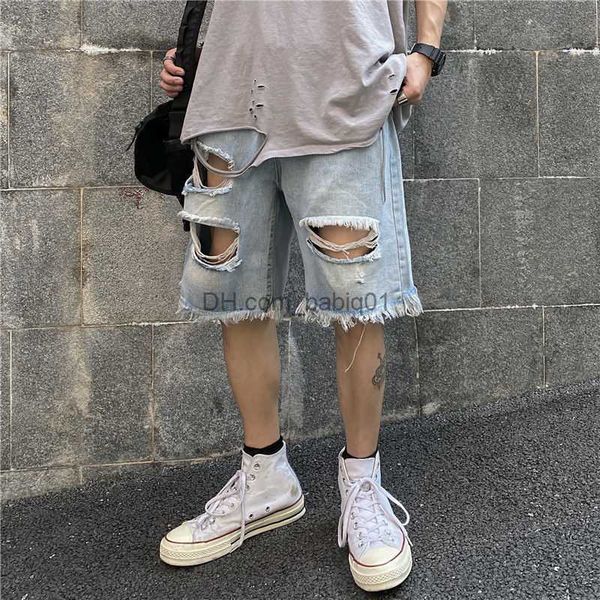 men's shorts ripped denim shorts for men summer ins fashion five-point pants vintage jeans streetwear male trousers casual bottoms plus, White;black
men's shorts ripped denim shorts for men summer ins fashion five-point pants vintage jeans streetwear male trousers casual bottoms plus, White;black
