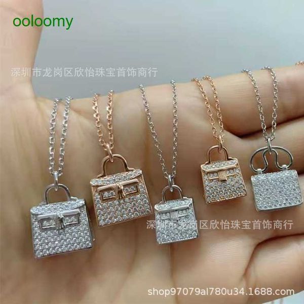 hemres designer necklace 925 sterling silver kelys full diamond handbag necklace for women 18k rose gold letter h pendant collarbone chain, Black
hemres designer necklace 925 sterling silver kelys full diamond handbag necklace for women 18k rose gold letter h pendant collarbone chain, Black
