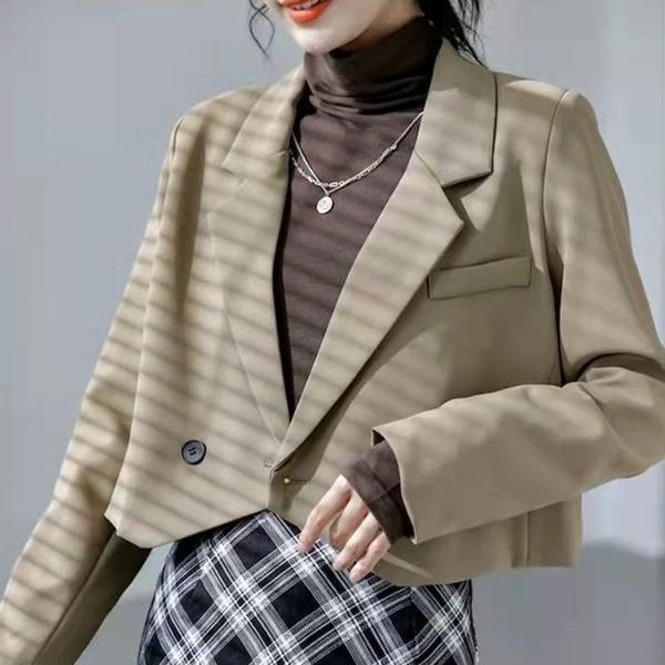 pants lucyever solid blazers women 2022 autumn notched clothing design cropped blazer ladies korean style simple office crop jacket, White
pants lucyever solid blazers women 2022 autumn notched clothing design cropped blazer ladies korean style simple office crop jacket, White
