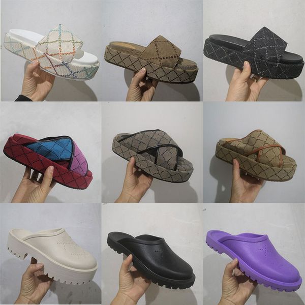 2023 luxury designer sandals women platforms floral brocade slippers flats rubber platform multi gear bottoms mens womens loafers casual sli, Black
2023 luxury designer sandals women platforms floral brocade slippers flats rubber platform multi gear bottoms mens womens loafers casual sli, Black