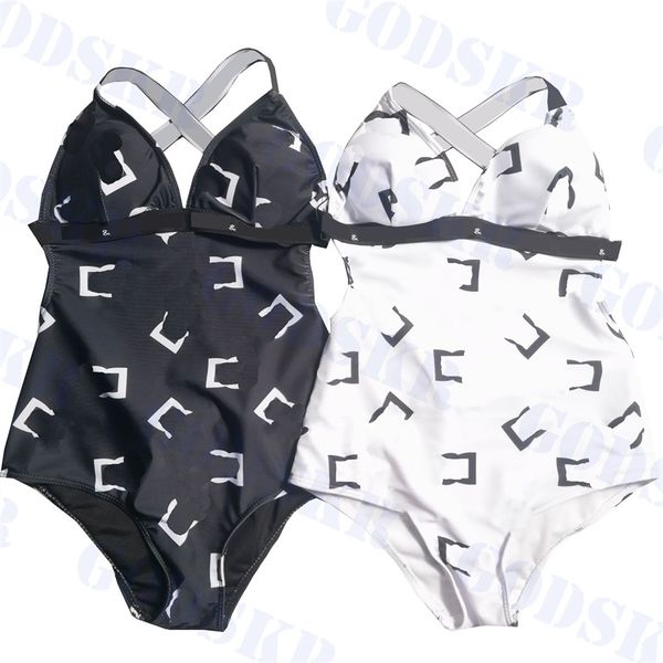 one piece swimwear womens v neck bikini letter print swimsuit with chest pad backless bathing suit, White;black
one piece swimwear womens v neck bikini letter print swimsuit with chest pad backless bathing suit, White;black