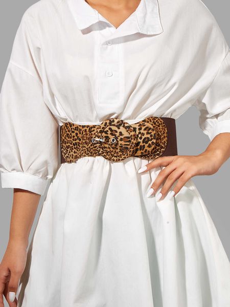 other fashion accessories brand new elling personality pin buckle suede elastic wide waist wild leopard decorative belt female outer dress j, Silver 
other fashion accessories brand new elling personality pin buckle suede elastic wide waist wild leopard decorative belt female outer dress j, Silver