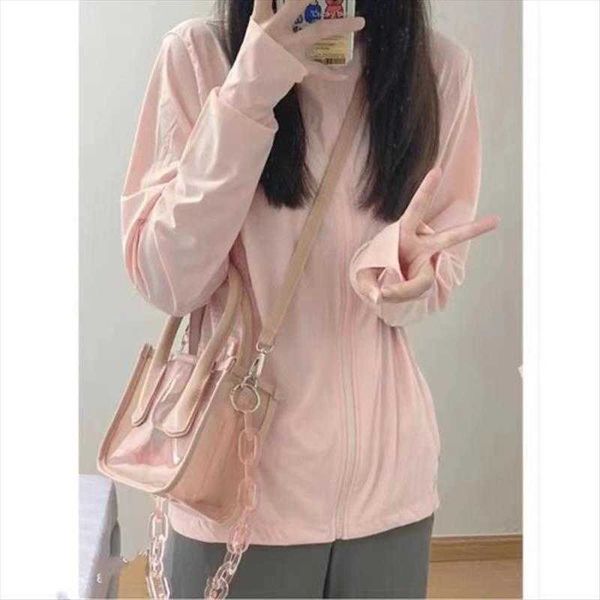 pink thin coat jackets womens hooded sun protection shirt summer loose zipper, Black;brown
pink thin coat jackets womens hooded sun protection shirt summer loose zipper, Black;brown