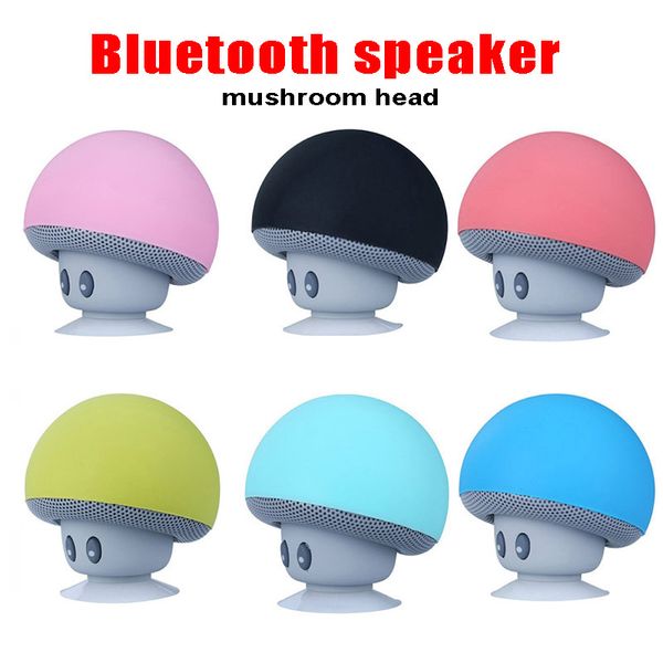 Image of Mini Cute Cartoon Mushroom Wireless Bluetooth-compatible Speaker Outdoor Portable Stereo Waterproof Speaker for iPhone Xiaomi