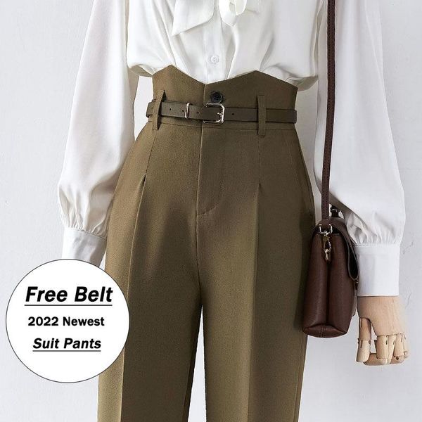 capris new spring summer women suit pants elegant bud waist pencil pants fashion female high waist office lady trousers with belt, Black;white
capris new spring summer women suit pants elegant bud waist pencil pants fashion female high waist office lady trousers with belt, Black;white