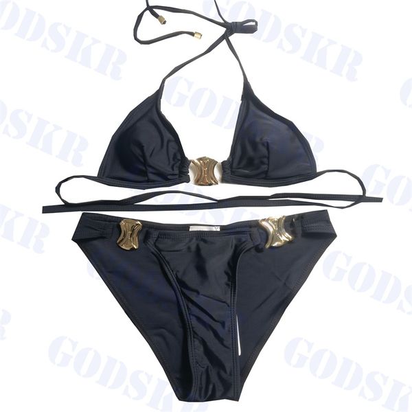 metal logo swimwear designer womens bikini new swimwear luxury split bikini for women, White;black
metal logo swimwear designer womens bikini new swimwear luxury split bikini for women, White;black