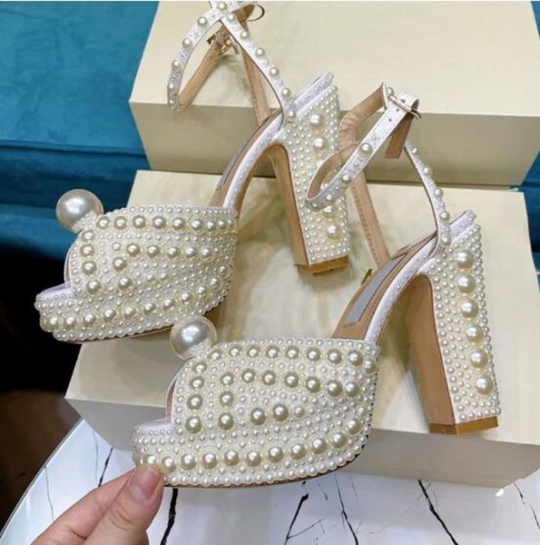 white pearls sandals women fashion high platform wedding bridal shoes summer gladiators beading gladiators shoes, Black
white pearls sandals women fashion high platform wedding bridal shoes summer gladiators beading gladiators shoes, Black